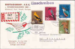 Ersttagsbrief FDC 1963 Wohlfahrtsmarken Als R-Brief - Altri & Non Classificati