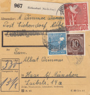 Paketkarte 1947: Eichendorf Nach Haar - Covers & Documents