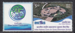My Stamp, INCOIS - Earth Science.., Research (Globe For Weather Forecast, Fishing, Antenna Radio Waves) India 2024 MNH - Nuevos