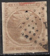 GREECE 1862-67 Large Hermes Head Consecutive Athens Prints 2 L Deep Grey Bistre Vl. 29 / H 16 D - Used Stamps