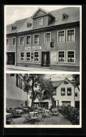 AK Diez A. D. Lahn, Gasthaus Zum Bierfritz, Garten  - Diez