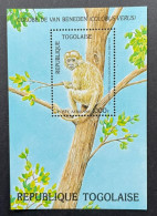 TOGO 1984 -  NEUF**/MNH - SHEET BLOC Mi BL 243- YT BF 220 - PRIMATES SINGES MONKEYS - RARE - Togo (1960-...)