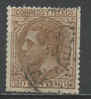 Espagne - Spain - Spanien 1879 Y&T N°186 - Michel N°179 (o) - 20c Alphonse XII - Usados