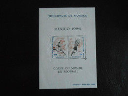 MONACO BF 35 COUPE DU MONDE DE FOOTBALL MEXICO** - Blocks & Sheetlets
