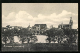 AK Stralsund, Blick über Den Knieperteich Zum Stadtkern  - Stralsund