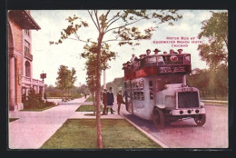 AK Chicago, Motor Bus At Edgewater Beach Hotel  - Bus & Autocars