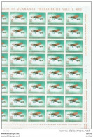 SAN  MARINO:  1962  STORIA  DELL' AVIAZIONE  -  £. 10  ARANCIO  E  VERDE  AZZURRO  FGL. 40  N. -  SASS. 592 - Blocks & Sheetlets