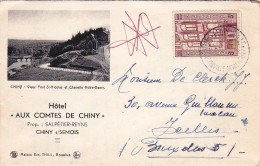 CHINY -  Carte Lettre -  Hotel " Aux Comtes De Chiny " - Rare - Chiny