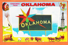 08095 / ⭐ ◉ Greetings From OKLAHOMA 1950s Color Photo By Steve DODSON SCC-188 - Autres & Non Classés