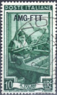 Italia 1950 Italia Al Lavoro 10- 20-35£. Filigrana Ruota Alata. - Used