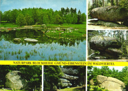 NATURPARK BLOCKHEIDE-EIBENSTEIN, GMUND, MULTIPLE VIEWS, ROCKS, LAKE, PARK, AUSTRIA, POSTCARD - Gmünd