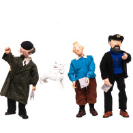 Kuifje - Tintin De 4 Marionetten Leblon 1986 - Aufstellfiguren