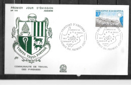 1984 - 328 - Commauneuté De Travail Des Pyrénées - 6 - FDC