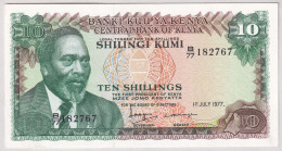 Kenya P-12c 10 Shillings 1977 AU - Kenya