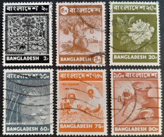 Bangladesh 1973 Agriculture Fleur Flower Yvert 27 29 31 34 35 36 O Used - Agricoltura