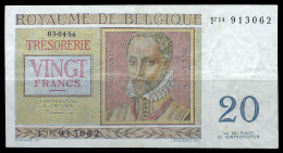 Belgium 03.04.1956 Royaume De Belgique Banknote 20 Francs / Frank P-132b Sign. Williot Circulated + FREE GIFT - Otros & Sin Clasificación