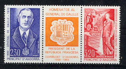 Andorra -Franc 1990 - De Gaulle Y=398-99 E=418-19 (**) - De Gaulle (Generale)