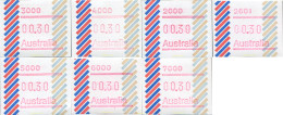 258792 MNH AUSTRALIA 1985 ETIQUETAS DE VALOR VARIABLE FRAMA - Nuevos