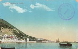 GIBRALTAR - Naval Arsenal & South - Vue Générale - Bateaux - Colorisé - Carte Postale Ancienne - Gibraltar