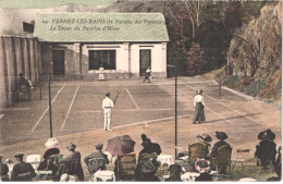 FR66 VERNET LES BAINS - Malart Colorisée - Le Tennis Du Pavillon D'hiver - Animée - Belle - Tennis