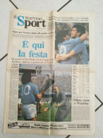 Br Giornale  Il Mattino E' Qui La Festa Coppa Uefa Maradona Careca 1989 - Libri