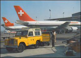 Schweiz 1344 Luftpost / Flugpostverladung 1988, PTT-Grußkarte Zum Jahreswechsel - Cartes-Maximum (CM)