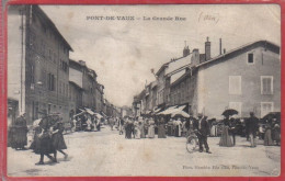 Carte Postale 01. Pont-de-Vaux  La Grande Rue  Très Beau Plan - Pont-de-Vaux