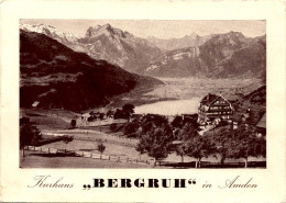 Kurhaus "Bergruh" In Amden - Werbekarte - Amden