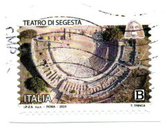 # ITALIA ITALY - 2024 - TEATRO DI SEGESTA - Sicilia Sicily - Used Stamp On Paper - 2021-...: Used