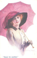 Court Barber:Room For Another, Glamour Lady With Umbrella, Pre 1920 - Barber, Court