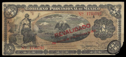 MEXICO 1914 Gobierno Provisional De Mexico Banknote 1 Peso PS-701b + FREE GIFT - Mexico