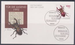 Allemagne RFA FDC 1993 1499 Insectes Coléoptères Lucane - 1991-2000