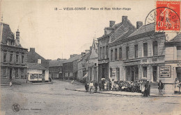 59-VIEUX-CONDE- PLACE ET RUE VICTOR-HUGO - Vieux Conde