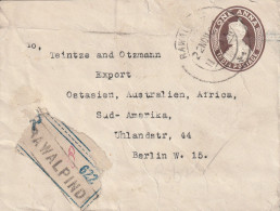 Inde Lettre Recommandée Pour L'Allemagne 1923 - 1911-35 Roi Georges V