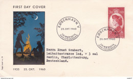 Denmark 1960 Girl Scouts/ Pfadfinderin/ éclaireuse MiNr.387 Fdc - FDC