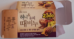 KOREA..SOAP LABEL..HONEY &CHESTNUT SCRUB SOAP - Etiquettes