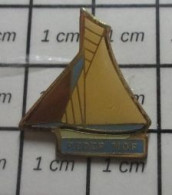 1015B Pin's Pins / Beau Et Rare / BATEAUX / BARQUE VOILIER VOILE VIEUX GREEMENT - Barche