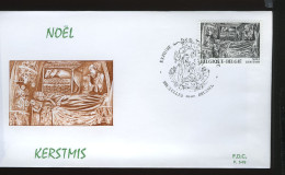 1917 - FDC - Kerstmis - Stempel: Bruxelles - Brussel - 1971-1980