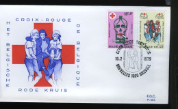 1921/22 - FDC - Rode Kruis - Stempel: Bruxelles - Brussel - 1971-1980