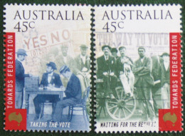 Towards Federation Independence 2000 (Mi 1924-1925 Yv 1824-1825) Used Gebruikt Oblitere Australia Australien Australie - Usados