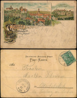 Litho AK Hohnstein (Sächs. Schweiz) Stadt, Bärengarten - Gruss Aus 1901 - Hohnstein (Saechs. Schweiz)