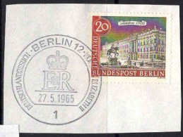 Berlin Poste Obl Yv:199 Mi:221 Schloss 1703 (TB Cachet à Date) Sur Fragment - Gebraucht