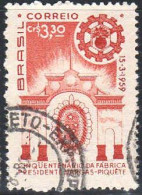 Brésil Poste Obl Yv: 685 Mi:967 Fabrica Presidente Vargas-Piquete (TB Cachet Rond) - Usados