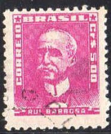 Brésil Poste Obl Yv: 584B Mi:869XI Rui Barbosa Ecrivain (cachet Rond) - Usados