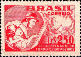 Brésil Poste N* Yv: 619 Mi:894x Centenario Do Corpo De Bombeiros (sans Gomme) - Pompieri