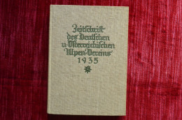 1935  Zeitschift Des Deutschenund Osterreichischen Alpen Vereines Exploration Alpes Mountaineering Escalade Alpinisme - Livres Anciens