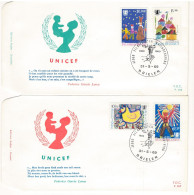 BELGIUM - 31.5.1969 - FDC - UNICEF RODAN 266-267 - COB 1492-1495 -  Lot 26079 - 1961-1970