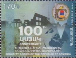 598517 MNH ARMENIA 2019 CENTENARIO DE LA ORGANIZACION DE ORGANISMOS DE SEGURIDAD DE ARMENIA - Armenien