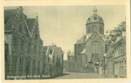 Hoorn; Achterom Met R.K. Kerk - Niet Gelopen. (P.F. Cladder - Amsterdam) - Hoorn