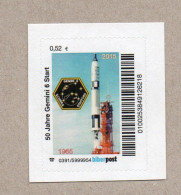 X05] BRD - Privatpost Biberpost - 50 Jahre  Gemini 6 Start - Privatpost